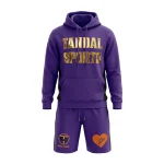 Sports Hoodie And Shorts Set
