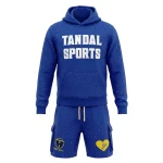 Sports Hoodie And Shorts Set